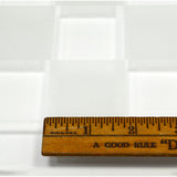 Vintage WOOD & FROSTED GLASS CHESS BOARD Checkers Game-Board with 1.75" SQUARES