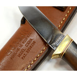 Vintage GERBER CUSTOM "MODEL C300B" KNIFE 3" Fixed Blade WOOD HANDLE Orig Sheath