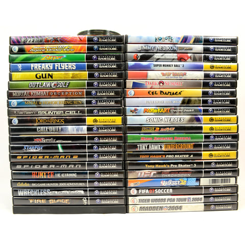 Killer NINTENDO GAMECUBE GAME Lot of 46 Games! SONIC Super Smash Bros MARIO KART