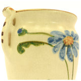 Antique WELLER POTTERY "BONITO" VASE 6" Hand-Painted BLUE FLOWER Artist Signed!