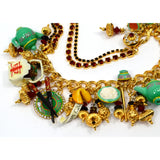 Excellent! LUNCH AT THE RITZ "CHINESE TAKEOUT" CHARM BRACELET Teapot CHOPSTICKS+