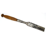 Antique SOCKET CHISEL 2" Beveled Edge "D.R. BARTON" w/ Gorgeous STRIPED HANDLE!!