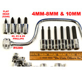 New STANLEY-PROTO 56-Piece SOCKET SET #J52226 (Missing 1) METRIC 3/8" Dr., 12-PT