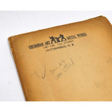 Antique SALESMAN SAMPLE(?) Painted Tile/Panel "COLUMBIAN ART METAL WORKS" (7of8)