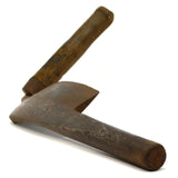 Antique COOPERS CHAMFER DRAW KNIFE by L&I.J WHITE L-Shaped 5" CURVED BLADE c1837