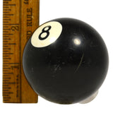 Vintage 8-BALL GEAR SHIFT KNOB Hot/Rat Rod POOL EIGHT-BALL Screw-Adjust Adapter!
