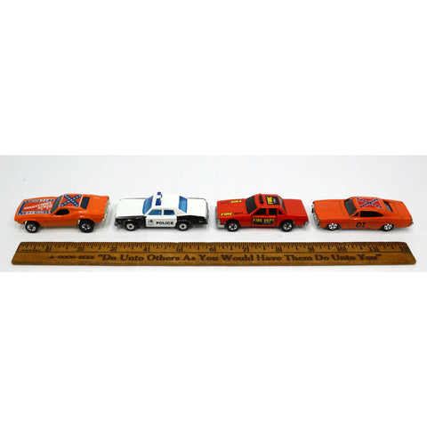 Vintage HOT WHEELS, MATCHBOX & ERTL CARS c.1970-83 Lot of 4 DIXIE CHALLENGER ++
