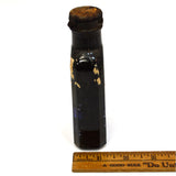 Vintage ACE OF SPADES 3.5oz SHOE POLISH BOTTLE (empty) w/ ORIGINAL CAP Patina!!