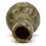 Ancient? FREE BLOWN GLASS FLASK 3.25" Bottle/Vessel ROMAN? c.100-300 AD? Patina!