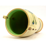 Antique WELLER POTTERY "BONITO" VASE 6" Hand-Painted BLUE FLOWER Artist Signed!