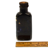 Vintage ACE OF SPADES 3.5oz SHOE POLISH BOTTLE (empty) w/ ORIGINAL CAP Patina!!