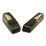 Pair of SHONA AFRICAN SCULPTURES Signed "TAWANDA" MAKORE Zimbabwe CARVED STONE