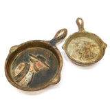 Vintage MINIATURE CAST IRON LOT of 6 + ALUM. ANVIL SHAKER! 3-Signed JOHN WRIGHT