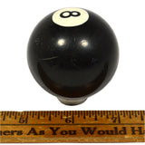 Vintage 8-BALL GEAR SHIFT KNOB Hot/Rat Rod POOL EIGHT-BALL Screw-Adjust Adapter!