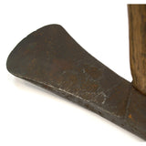 Antique UNBRANDED CARPENTER'S ADZE Hand/Elbow HALF HEAD Coopers Adz RICH PATINA!