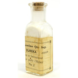 Vintage GLASS BOTTLE of Watchmaker's DIAMANTINE "EUREKA" POWDER Switzerland FULL