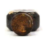 Vintage ACE OF SPADES 3.5oz SHOE POLISH BOTTLE (empty) w/ ORIGINAL CAP Patina!!