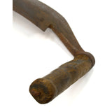 Antique COOPERS CHAMFER DRAW KNIFE by L&I.J WHITE L-Shaped 5" CURVED BLADE c1837