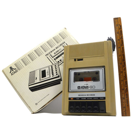 Vintage ATARI "PROGRAM RECORDER" No. 410 in ORIGINAL BOX Powers On but UNTESTED