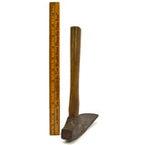 Antique UNBRANDED CARPENTER'S ADZE Hand/Elbow HALF HEAD Coopers Adz RICH PATINA!
