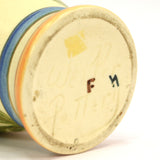 Antique WELLER POTTERY "BONITO" VASE 6" Hand-Painted BLUE FLOWER Artist Signed!