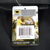 New! MOUNTAINSMITH "ZIP TOP TOTE" Size LARGE 25"x15"x16" Black w/ Shoulder Strap