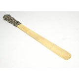 Antique HALLMARKED STERLING SILVER & BONE PAGE TURNER by H.M., "GARNKIRK" c.1903