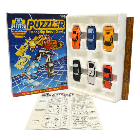 Vintage TONKA GOBOTS "PUZZLER-RENEGADE ROBOT GIANT" #7248 in BOX + Instructions!