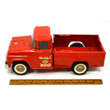 Vintage BUDDY L 'TRAVELING ZOO' Pressed Steel PICKUP TRUCK Tiger Logos c1950-60s
