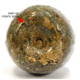 Ancient? FREE BLOWN GLASS FLASK 3.25" Bottle/Vessel ROMAN? c.100-300 AD? Patina!