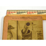 Antique STEREOSCOPE CARD Lot of 6 "JAMES M DAVIS" STEREOVIEWS Kilburn c1891-1905