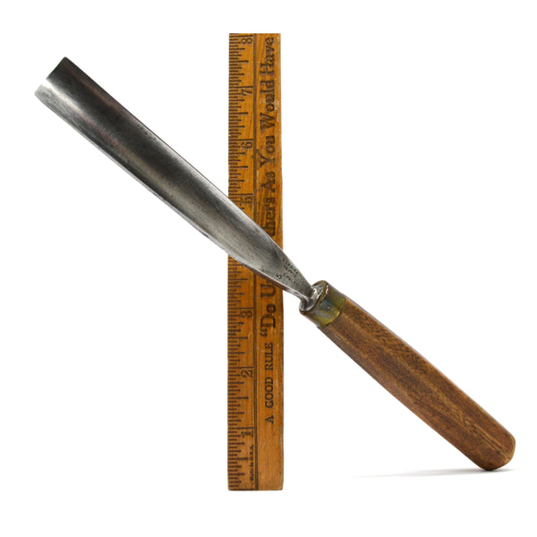 Vintage J ADDIS & SONS 3/4" CARVING GOUGE-CHISEL 5" of Steel OCTAGON WOOD HANDLE