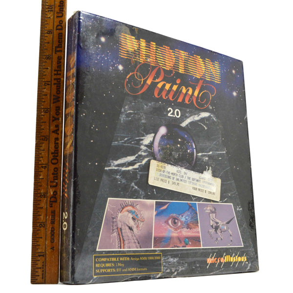 New! AMIGA "PHOTON PAINT 2.0" Factory Sealed COMPUTER GAME Disk of Month Club!