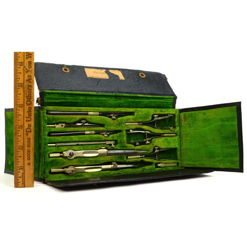 Antique DRAFTING SET No. 715 Tool Kit KEUFFEL-ESSER and/or ALTENEDER Pat. 1904