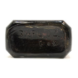 Vintage ACE OF SPADES 3.5oz SHOE POLISH BOTTLE (empty) w/ ORIGINAL CAP Patina!!