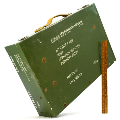 Vintage RADIO/ELECTRONICS CASE / "ACCESSORY BOX" by "VEB FUNKWERK KÖPENICK" GEMA