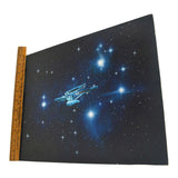 Original Art STAR TREK Signed "M.C GOODWIN 80" Acrylic 11x14 "IN A SEA OF STARS"