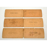 Antique STEREOSCOPE CARD Lot of 6 "JAMES M DAVIS" STEREOVIEWS Kilburn c1891-1905