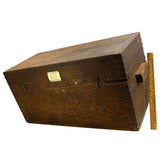 Vintage "TELESCOPE BINOCULARS" Finger-Jointed WOOD BOX by SEIKI SEISAKUSHO Japan