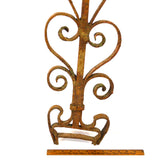 Salvaged CAST IRON GATE INSERT Fence Part RUSTED & BENT Altered Art or REPURPOSE