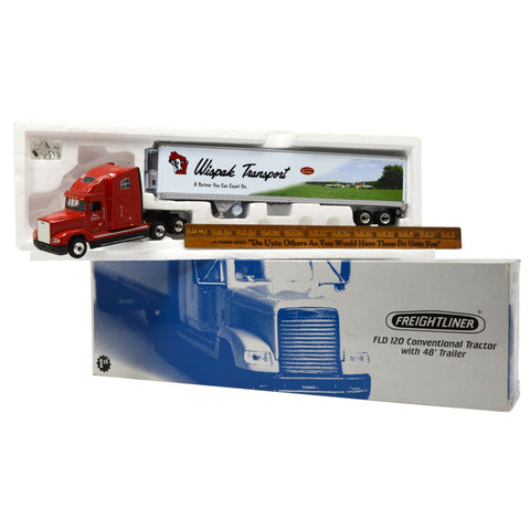 First Gear FREIGHTLINER FLD 120 CONVENTIONAL TRACTOR TRAILER 1:54 Diecast WISPAK