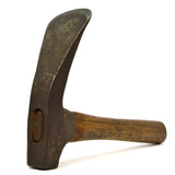 Antique UNBRANDED CARPENTER'S ADZE Hand/Elbow HALF HEAD Coopers Adz RICH PATINA!