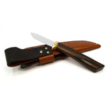 Vintage GERBER CUSTOM "MODEL C300B" KNIFE 3" Fixed Blade WOOD HANDLE Orig Sheath