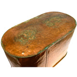 Antique COPPER ROASTING PAN (No Lid) LARGE HANDLED TUB, 11.5 Gallon/44 Liter Pot