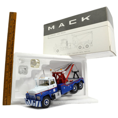 Excellent! FIRST GEAR "MACK R-MODEL TOW TRUCK" 1:34 Diecast Wrecker "US POSTAL"