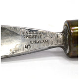 Vintage J ADDIS & SONS 3/4" CARVING GOUGE-CHISEL 5" of Steel OCTAGON WOOD HANDLE