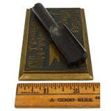 Antique JOHN ROYLE & SONS "CUTTERS THAT CUT" Solid Brass PROMO SAMPLE! Machinist