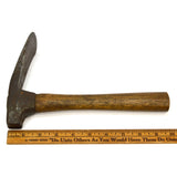 Antique UNBRANDED CARPENTER'S ADZE Hand/Elbow HALF HEAD Coopers Adz RICH PATINA!
