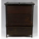 Antique FAIRBANKS CHEST OF DRAWERS Dresser/End Table CAST IRON & WOOD Homemade?