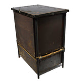 Antique FAIRBANKS CHEST OF DRAWERS Dresser/End Table CAST IRON & WOOD Homemade?